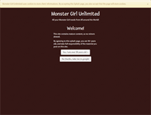 Tablet Screenshot of monstergirlunlimited.net